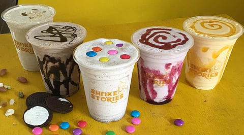For their franchise model, an investment of Rs 3-4 lakh is required for a kiosk and Rs 7-8 lakh for an exclusive store | (Pic: Shake Stories)