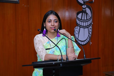 She is an Assistant Professor at RBVRR Women’s College, Hyderabad (Pic: Jhilam Chattaraj)