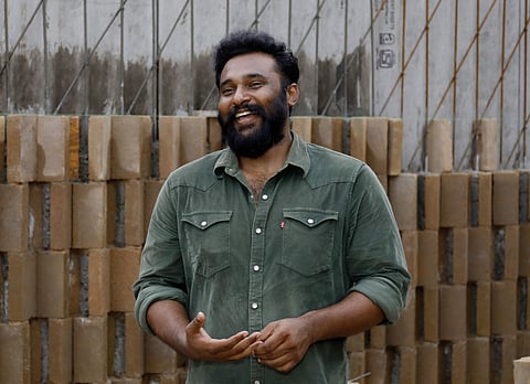 Vinu has patented his debris wall (pics: Arun Angela)