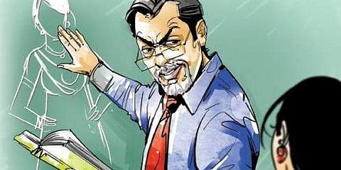 The professor allegedly put his previous students past the same horror
