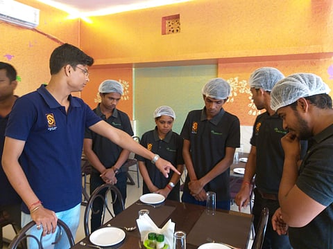 Sourabh with the team | (Pic: Sourabh Khandelwal)