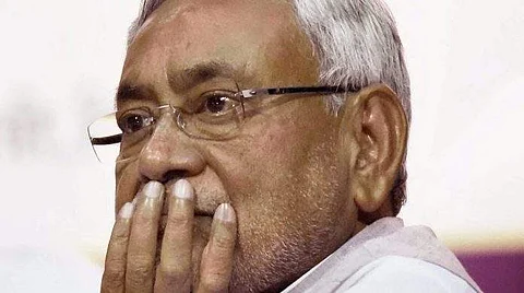 Activists protest outside Bihar Bhawan, seek Nitish Kumar's resignation over deaths of children 