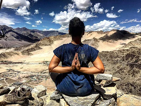 Disha goes by the name Swastiastu Yoga on all her social media platforms| Pic: Express