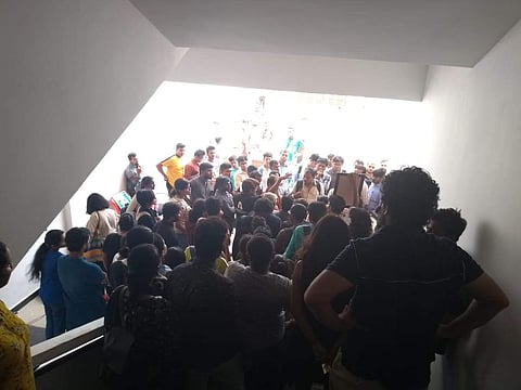 The students have invited various speakers to address the protesters