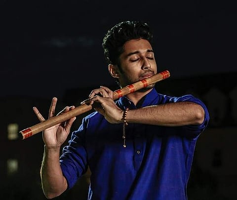 The flute guy mesmerises his followers with his innovative tunes (Pic: Jananie Baskaran)