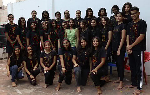 Aishwarya with her students