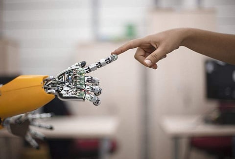 Movement of degrees of freedom of the exoskeleton is based on the movement of the human finger while manipulating a coin in the hands