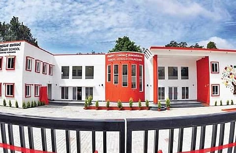 The Government Higher Primary School in Navarathna Agrahara