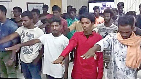 The boys were recently asked to take an oath that they would not indulge in such activities