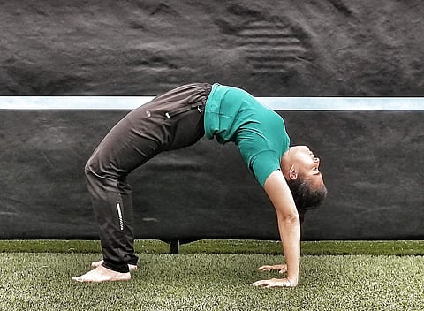Striking an asana | (Pic: Shivali Shukla)