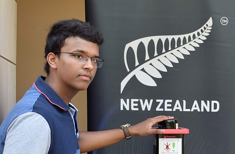 Udit operating the machine | (Pic: Education New Zealand)