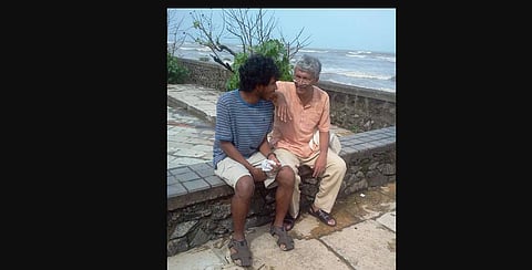 Sagar Abraham-Gonsalves with Vernon Gonsalves