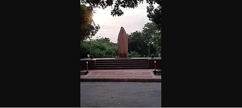 The statue that is nearing completion