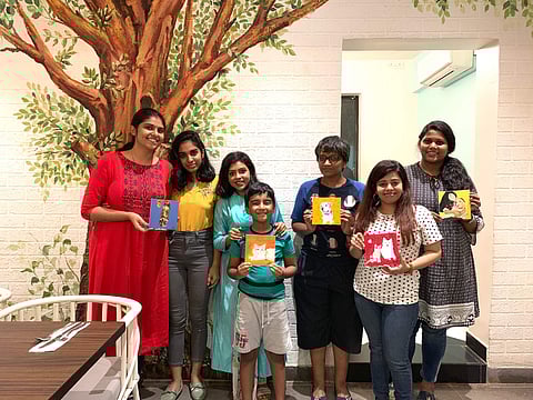 Subirthana (third from left) with participants from her recent workshop