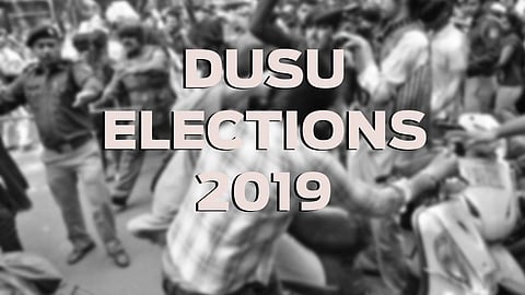 The Delhi University Students' Union election 2019 started at 9.30 am on September 12 (Pic: Edexlive)