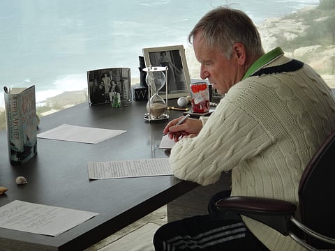Archer at his desk | (Pic: Pan Macmillan)