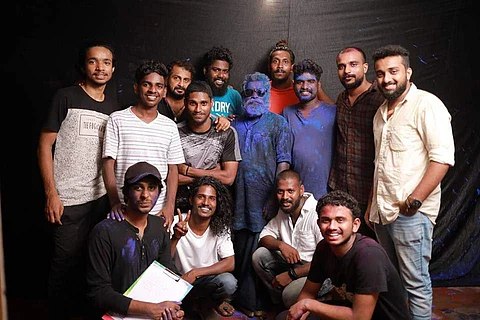 Adarsh with Ambujakshan and the Raven team