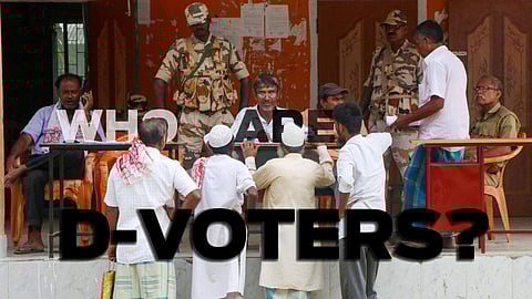 The D simply stands for Dubious or Doubtful — whose citizenship cannot be confirmed by the Government of India (Pic: PTI)