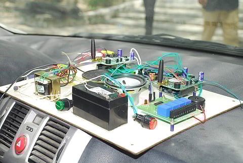 The prototype of the Auto Rescue System (Pic: Vivek Justus)
