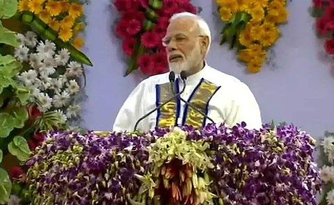 PM Narendra Modi at the event(pic: Screengrab)