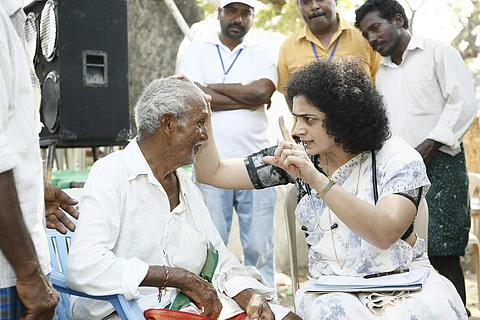 Dr Menon doing what she loves | (Pic: Dr Bindu Menon Foundation)