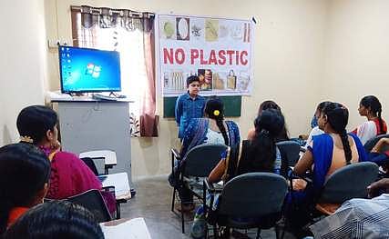 He continues his no-plastic campaign in Srikakulam too where he came to spend his summer vacation (Pic: Express)