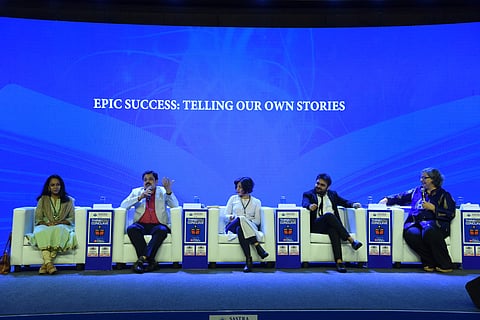 Author Anand Neelakantan spoke during the session, Epic Success: Telling Our Own Stories