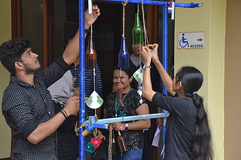 The green initiatives are put into action with the help of student groups