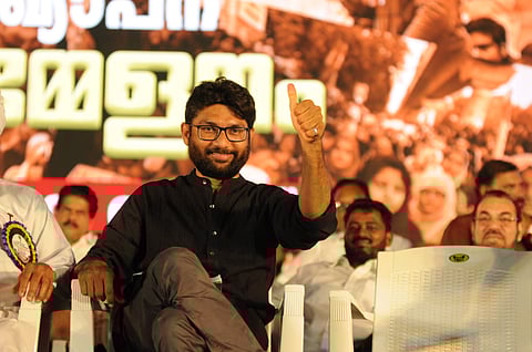 Jignesg Mevani in Kochi (Pic: A Sanesh)