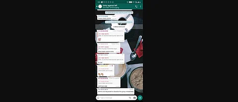 A screenshot of the WhatsApp group