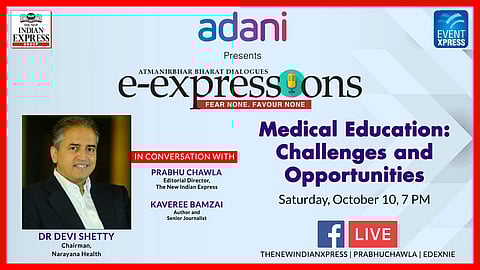 Dr Devi Shetty at eExpressions by The New Indian Express (Pic: Express)