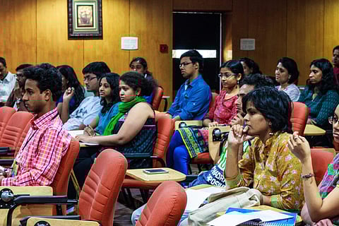 IIT Madras students taking a class