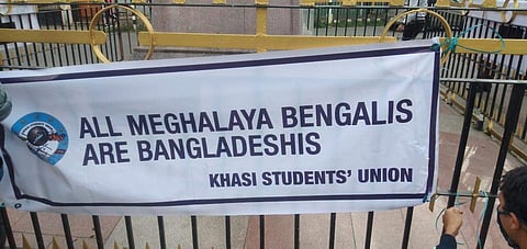 The posters put up by the KSU activists were later taken down by the police (Pic: Social Media)