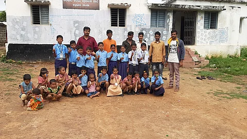 With students | (Pic: Shivraj Sanmani)