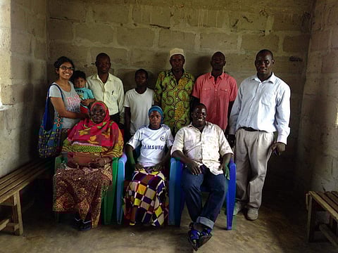 Somy began teaching the children under a mango tree in the centre of the village