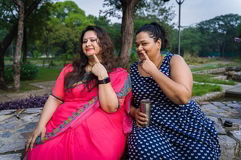 Pallavi and Ameya say that they are trying to go a 'little deeper, a little more into the mental and emotional parts of fatphobia (Pics: Suraaj Ajithakumar)