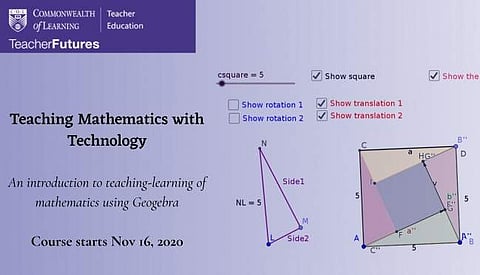 MOOC titled Teaching Mathematics with Technology