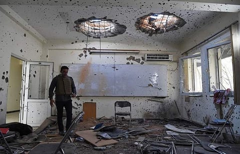 The attack site (Pic: AFP)