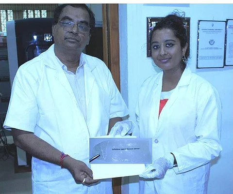 This biodegradable patch developed by an Anna University student can detect blood sugar levels in sweat  