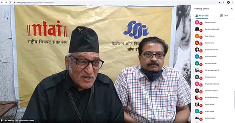 It is important to be literate in this language as audio-visual language does not change even though the technology is evolving,” Dr Mohan Agashe said during the inauguration (Pic: PIB/Screengrab)