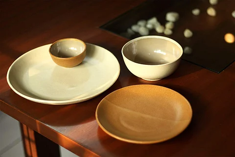 Tableware made of recycled ceramic waste | Pic: Earth Tatva