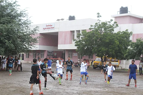 Students playing at the Snehalaya School