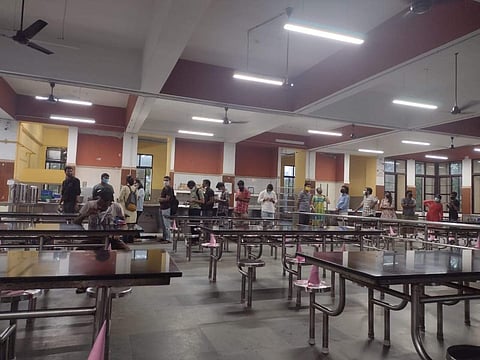 Mess that was serving food before the IIT Madras campus shut down| Pic: IITM student