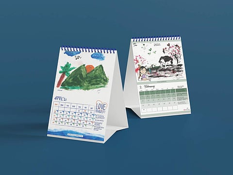 The 2021 calendars were printed over 10 days