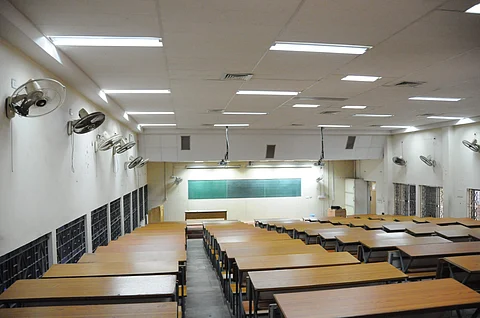 An empty classroom at IIT Madras| Pic: IITM