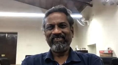 Sridhar speaking at the conclave (Pic: Screengrab from the conclave)