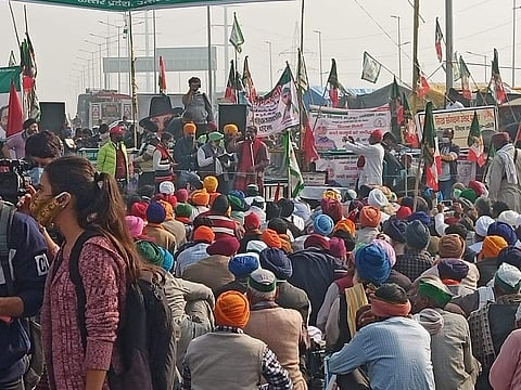 Students join protests at Gazhipur, near Delhi (Pic: Sourced)