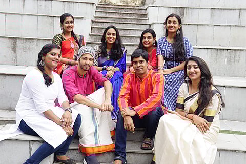 The members of the Carnatic Acapella band, The Spasht