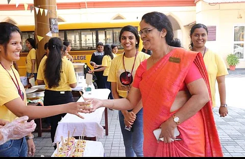 The students from St Teresa's College organised a PR campaign about hunger