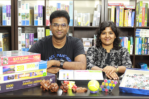Senthil and Subhatra Priyadarshini, founders